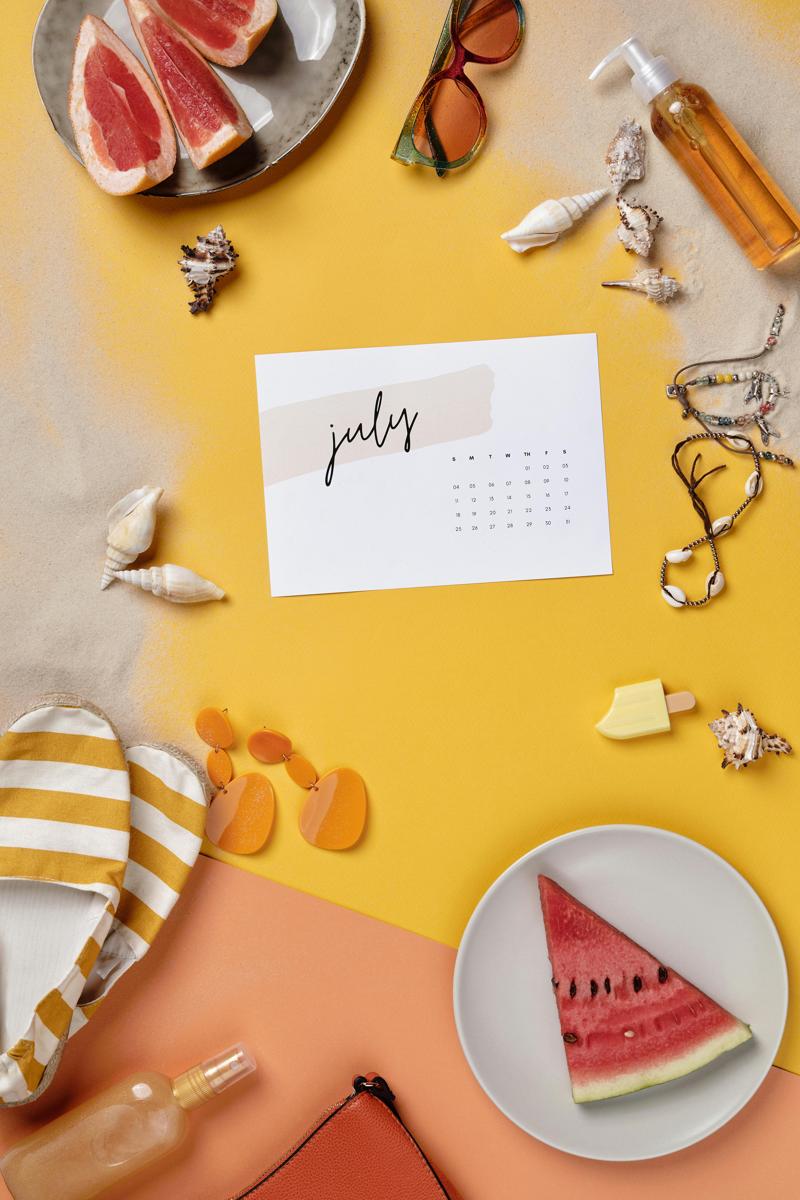 Summer calendar