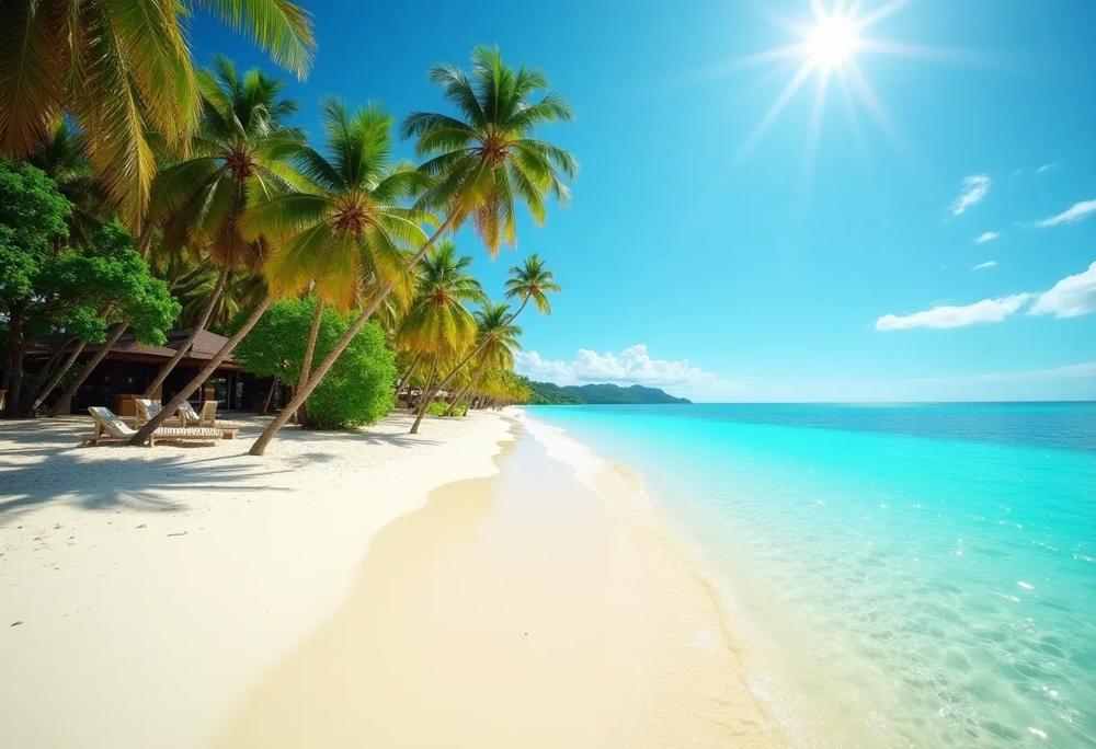 beach scene